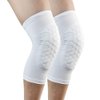 ESGTON Knee Pads EVA Padded Crashproof Leg Sleeve Compression Knee Braces (1 Pair) Youth & Adult - Basketball Football Volleyball-White