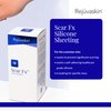 Rejuvaskin Scar Fx Silicone Sheeting - 1 Inch x 12 Inches Silicone Scar Tape for Long Surgical Scars - Silicone Tape for Soften, Flatten, Reduce and Recover Scars - Physician Recommended- 1 Sheet