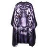 FaHaner Barber Cape Salon Haircut Cape Tiger Print Hair Cutting Cape with Adjustable Closure Polyester Hairdresser Cape