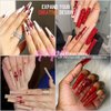 90Pcs Red Nail Rhinestones Siam Red 6 Shapes Cute Nail Gems Flatback Ruby Red Heart Rhinestones K9 Glass Stones Nail Art Diamonds Crystals jewels Nail Charms for Arylic Nails Face Makeup DIY Crafts