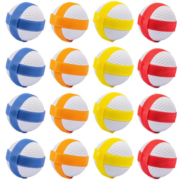 GoSports Chip N' Stick Replacement Sticky Golf Balls with Tote Bag - 16 Pack