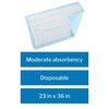McKesson Underpads, Incontinence Bed Pads, Moderate Absorbency, Polymer, 23 in x 36 in, 25 Count