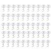 NEBURORA 50 Pieces Upholstery Twist Pins Clear Rose Heads Bed Skirt Pins for Slipcovers Bedskirts Car Slip Furniture Covers in Place