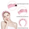 moniko Spa Headband for Washing Face,Makeup Headbands for Women,Wrist Strap Set Prevent Liquid Overflow,Face Wash Headband,Makeup Headband for Skincare,Makeup Removal,Hair Accessories(4 Pack)