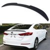 Fits for 2017-2018 Hyundai Elantra Sedan KDM Matt Black H Style Trunk Lid Spoiler Wing
