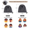 2 Pcs Adjustable Silk Satin Bonnet Hair Wrap for Sleeping - Silk Lined Slouchy with Adjustable Strap - Night Caps for Women and Men with Curly Hair - Head Scarf