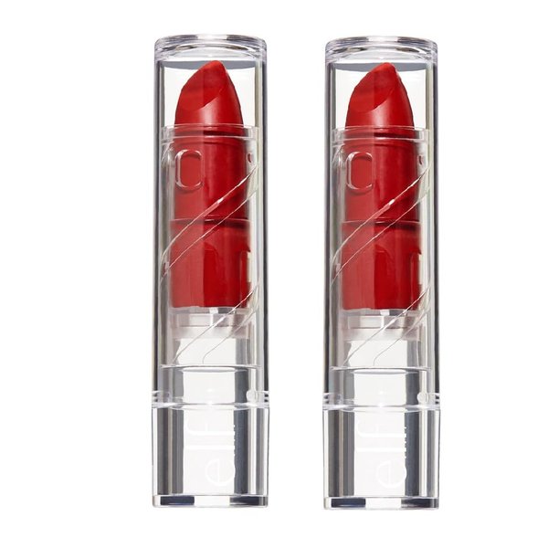 ELF Pack of 2 E.l.f. Srsly Satin Lipstick, Cherry 29695
