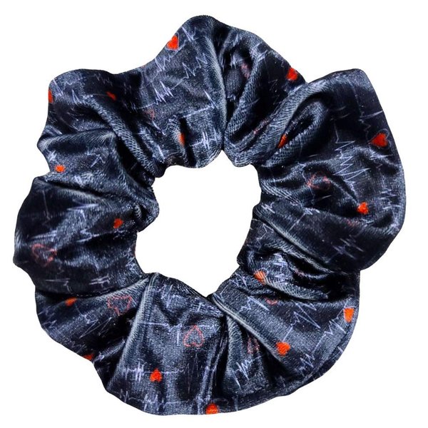 Nurse Scrunchie, Nurse Accessories, Black EKG Medical Hair Ties, Nursing Elastics, Nurses Gift