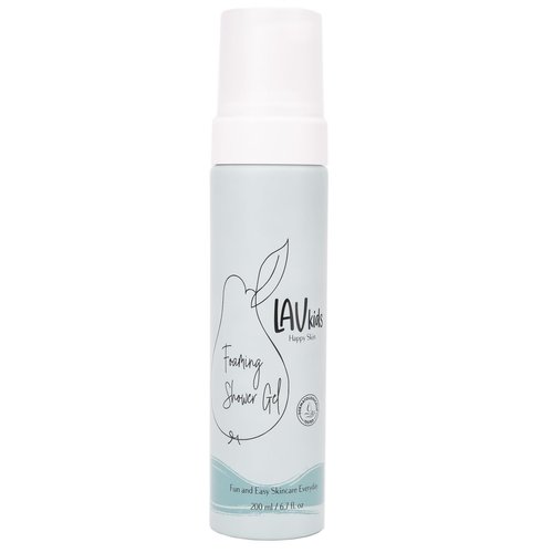 LAV KIDS Shower Gel | Gentle Kids Body Wash Gel for All Skin Types | 200ml Naturally Gentle Kids and Baby Shower Gel for Soft and Delicately Scented Skin | Dermatologically Tested
