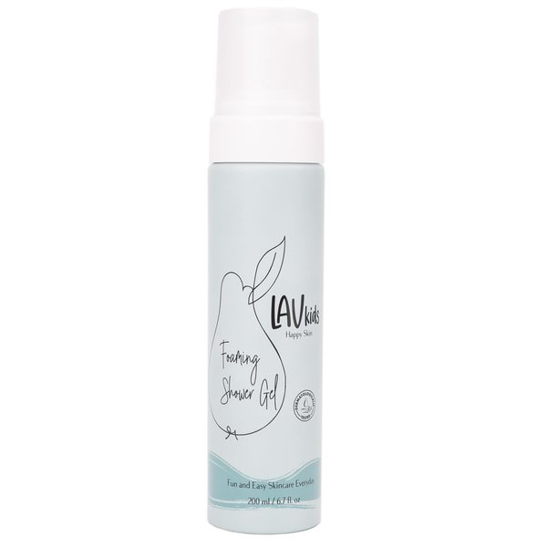 LAV KIDS Shower Gel | Gentle Kids Body Wash Gel for All Skin Types | 200ml Naturally Gentle Kids and Baby Shower Gel for Soft and Delicately Scented Skin | Dermatologically Tested
