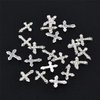WOKOTO 20pcs Luxury Cross Nail Charms For Nail Art 3d Jewelry Flat Back Crystal Rhinestones Nail Cross Charms For Nails Crystal Cross Nail Art Charms Clear Diamond Cross Nail Jewels Nail 3d Charms