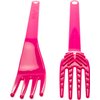 TalkTools® Magenta Fork™ - Provides oral awareness during feeding | Encourages lip closure | Increases sensory awareness | FDA compliant, Latex, Lead, BPA, and Phthalates free (Bumpy)