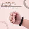 100% Pure Mulberry Silk Hair Scrunchy, Skinny Real Silk Scrunchies for Hair Sleep Small Mini Satin Hair Ties for Women Girls Curly Thick Thin No Damage Scrunchie Ponytail Holder Elastics Cute Bands