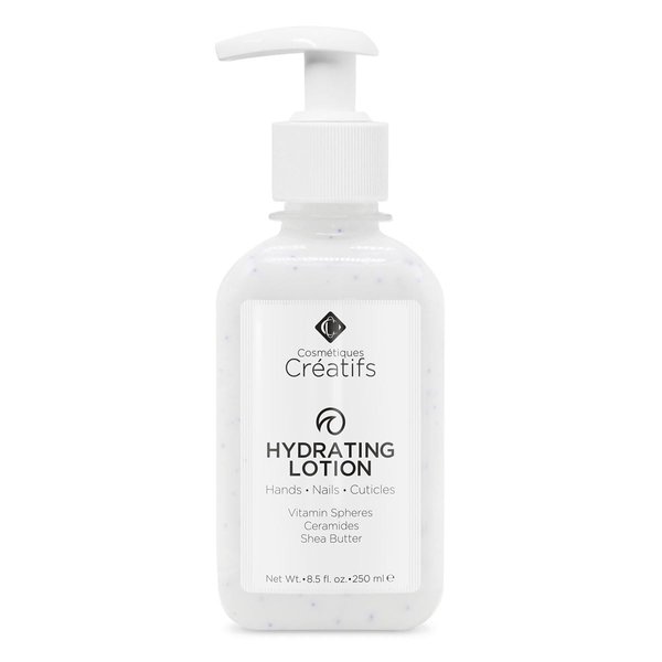 Cosmétiques Créatifs Hydrating Lotion for Dry Hands, Nails, and Cuticles, 8.5 fl. oz., Daily Moisturizing Skincare for Soft, Sensitive Skin with Shea Butter and Ceramides