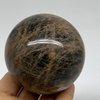 WatanGems 1.1 lbs, 2.8", 70mm, Natural Black Moonstone Sphere Ball Gemstone, Polished, Home Decor, Collectible from Afghanistan, B37522