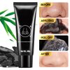FeiCuiYun Blackhead Remover Mask, Activated Charcoal Peel Off Mask, Charcoal Peel Off Black Mask Facial Mask Purifying and Deep Cleansing for All Skin Types, (60g)
