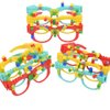 DIY Building Bricks Glasses Birthday Party Favors Gifts Children's Early Education Enlightenment Intelligence Toys Creative Party Supplies Decorations For Building Bricks Kids 9 Pcs/Set