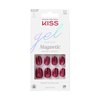 KISS Gel Fantasy, Press-On Nails, Nail glue included, 'Set Us Free', Red, Short Size, Oval Shape, Includes 28 Nails, 2g glue, 1 Manicure Stick, 1 Mini File