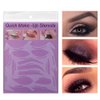 Booge 4 Sheets Multifunctional Eye Makeup Aid Card, Reusable Eyeliner Stencils Eyeshadow Eyeliner Eyebrow Template Makeup Card for Eyeliner Eyeshadow Eyebrow Extensions
