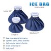 elitehood Ice Cold Pack Reusable Ice Bags Hot Water Bag for Injuries, Hot & Cold Therapy and Pain Relief with Elastic Breathable Support Wrap, 4-Pack, 3 Sizes (6"/9"/11"), (for Hot Therapy is 50-60℃)