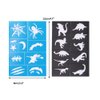 Reusable Face and Body Paint Stencils Kit,Tattoo Stencils,Glitter Temporary Tattoos for Kids School Show Birthdays Halloween Christmas Party