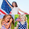 10 Sheets 4th of July Temporary Tattoo Stickers Independence Day Face Tattoo Makeup Tattoo Stickers Red Blue USA Flag Star Hat Heart Patriotic Party Fake Tattoos for Women Kids Face Sticker Supplies