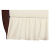 American Baby Company 100% Natural Cotton Percale Ruffled Crib Skirt, Cream, 52"L x 28"W + 13.5"