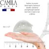 Camila Paris CP3213 French Hair Clip for Women for Thick Hair for Long Curly Wavy Hair, White, Girls Hair Claw Clips Jaw, Styling Big Claw Clip for Thick Hair, Strong Hold No Slip Grip, Made in France
