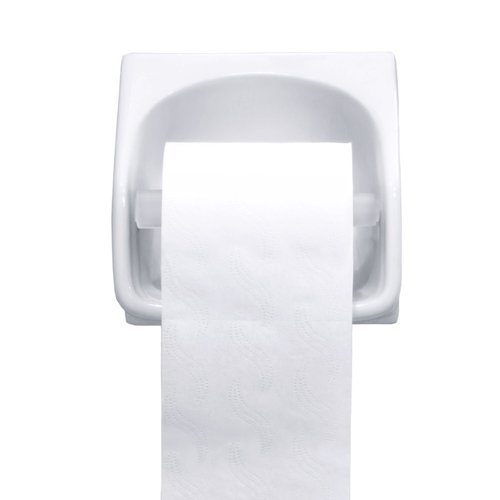 Shappy 4 Pieces Toilet Paper Holder Roller Replacement Plastic Spring Loaded, Paper Holder Insert (White)