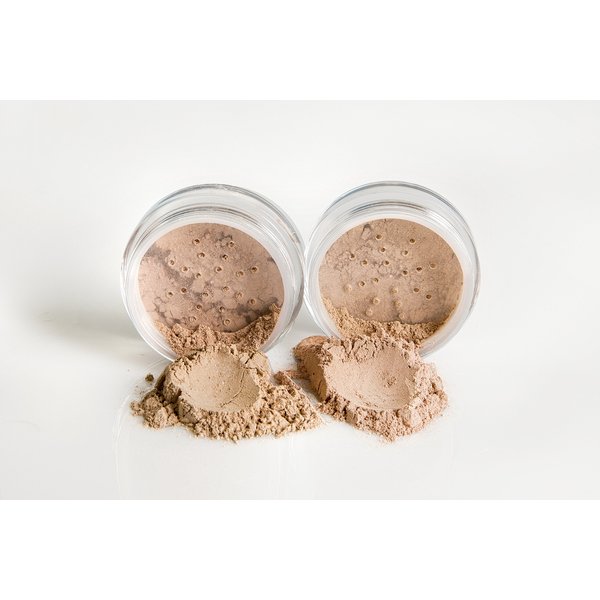 FOUNDATION & CONCEALER DUO (LIGHT TAN & MEDIUM CONCEALER) Mineral Makeup Kit Full Size Set Matte Bare Face Sheer Powder Cover