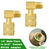 Mini Split Adapter, R410A Adapter Kit R410A Refrigerant Hose Adapter Connector, Mini Split Vacuum Pump Kit 5/16 to 1/4 Coupler Valve Core Remover for Air Conditioners