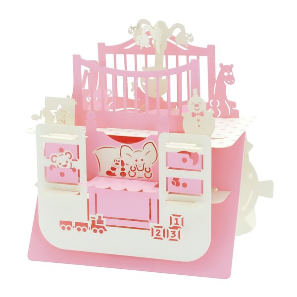 Baby Girl - Silhouart 3D Card - Santoro