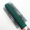 Leenchiry Detangler Hair Brushes Wet Hair Brushes for Women and Men Anti-Static Blow Drying Hair Brush Nylon Bristles Fashion Styling Hair Brushes Detangling Comb for All Hair Types (Green, Round)