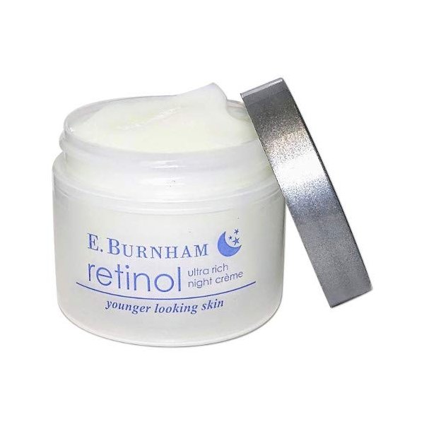 E. Burnham Retinol Ultra Rich Night Créme 2 oz – Intense Anti-Aging Night Cream with Retinol & Hyaluronic Acid – Deeply Moisturizing, Reduces Fine Lines and Wrinkles for Youthful Skin