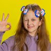 HIFANMM 2Pcs Back to School Hair Clips Blue Bow Hair Accessories for Girls Cute Cartoon School Bus Hairpins Funny Letter Alligator Hair Barrettes for School Opens Season Students Toddlers Kids Decor