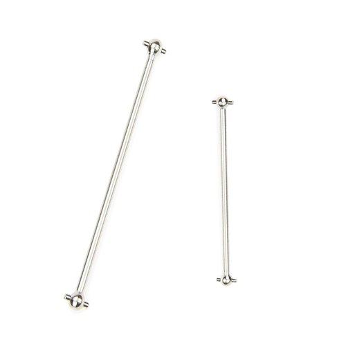 Mesimsple Steel Typhon 6s Center Drive Shaft AR310470 AR310472 for Arrma 1/8 Typhon 6s Dogbone 82mm 1/8 Notorious Outcast 6S BLX 116mm Driveshaft Upgrades Parts Silver