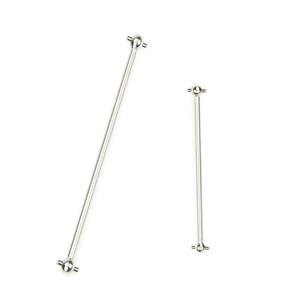 Mesimsple Steel Typhon 6s Center Drive Shaft AR310470 AR310472 for Arrma 1/8 Typhon 6s Dogbone 82mm 1/8 Notorious Outcast 6S BLX 116mm Driveshaft Upgrades Parts Silver