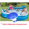 ATIE Collapsible/Retractable Pool Spa 1" Chlorine/Bromine Tablet Dispenser for Pool, Spa, Hot Tub, and Fountain, Perfect for Inflatable & Above-Ground Pools