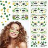 HokiiS 10Pack St. Patrick's Day Temporary Face Tattoos, Shamrock Green Face Tattoo Stickers Ireland Tattoos for St. Patrick's Day Irish Parade and Celebration Party Favor Decoration Supplies