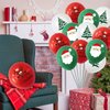 Leesgel Merry Christmas Balloons for Party Decorations, Christmas Latex Balloons for Party Supplies, Christmas Ornaments Decor, Xmas Birthday Baby Shower Decor (15pcs)