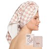 Kitsch XL Microfiber Hair Towel Wrap for Women - Anti-Frizz Quick Dry Towel, Super Absorbent Microfiber Towel for Hair, Hair Drying Towel Wrap, Hair Towels, Hair Turban Towel for Wet Hair - Terracotta