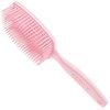 Crave Naturals FLEX DMC Detangling Brush for Thick & Curly Hair - Crave Naturals Glide Thru Detangling Brush - Crave Brush - Flexible Detangler Hairbrush Square Paddle - PINK