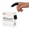 Orfit Orficast Easy-Form Splinting Material Heat-Activated Thermoplastic Tape For Trigger Finger, Thumb, Arthritis Pain Relief, Hand Support 1” x 9’, Black, One Roll