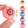 Ciieeo 10Pcs Halloween Eyeballs Glow in The Dark Bouncy Eyeballs Halloween Bouncy Balls for Party Supplies (Random Color, 32mm)