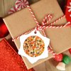 Madcolitote Vegan Pizza Christmas Decorations for Tree Food Collection Pizza Christmas Ornaments 2024 Gifts for Women Friends Xmas Tree Pendant Home Birthday Party Decoration 3 Inch