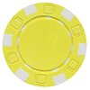 DA VINCI 50 Clay Composite Dice Striped 11.5 Gram Poker Chips, Yellow