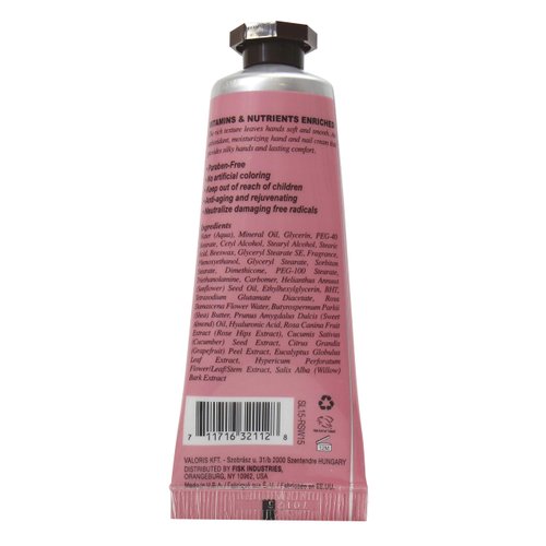 Difeel Invigorating Hand Cream- Rosewater with Pure Natural Oil and Vitamin E 1.4 ounce (6-Pack)