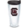 Tervis Made in USA Double Walled University of South Carolina Gamecocks Insulated Tumbler Cup Keeps Drinks Cold & Hot, 24oz, Gamecock Logo