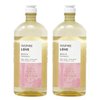 Bath and Body Work Aroma Inspire Love ROSE & VANILLA Full Size Body Wash + Foam Bath Bundle - Lot of 2