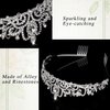 Tiaras Crown, KICOSY Silver Tiaras and Crowns for Women Princess Tiara for Women the Crown for Girls Birthday Crowns for Women Birthday Tiara Princess Crowns and Tiaras for Girls Bride Crystal Crown